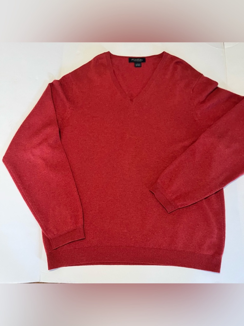 Vintage Brooks Brothers 100% Cashmere Sweater Mens L~Quiet Luxury~Preppy
